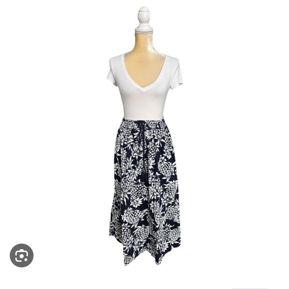 J. Crew navy pineapple skirt, S - Picture 6 of 8